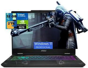 MSI Cyborg 15 Gaming Laptop, 15.6" FHD 144Hz, Intel 10-core 7 240H Processor, NVIDIA GeForce RTX 5070 8GB GDDR7, 32GB DDR5 2TB PCIe SSD, 4-Zone RGB Backlit, Windows 11 Pro MSI Cyborg 15 Gaming Laptop, 15.6" FHD 144Hz, Intel 10-core 7 240H Processor, NVIDIA GeForce RTX 5070 8GB GDDR7, 32GB DDR5 2TB PCIe SSD, 4-Zone RGB Backlit, Windows 11 Pro