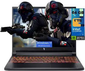 Acer Nitro V 16 Gaming Laptop, 16" WUXGA 180Hz Display, Intel Core 7 240H 10-Core Processor, NVIDIA GeForce RTX 5050 8 GB, 64GB DDR5 1TB PCIe SSD, Wi-Fi 6 | Backlit KB, Windows 11 Pro Acer Nitro V 16 Gaming Laptop, 16" WUXGA 180Hz Display, Intel Core 7 240H 10-Core Processor, NVIDIA GeForce RTX 5050 8 GB, 64GB DDR5 1TB PCIe SSD, Wi-Fi 6 | Backlit KB, Windows 11 Pro