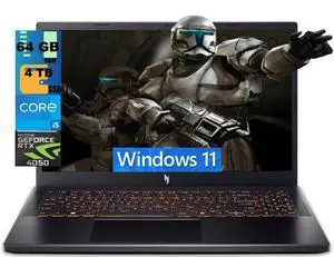 Acer Nitro V 15 Gaming Laptop, 15.6" FHD 165Hz Display, Intel Core i5-13420H 8 cores Processor, GeForce RTX 4050 6 GB, 64GB DDR5 4TB PCIe SSD, Wi-Fi 6 | Backlit KB, Windows 11 Acer Nitro V 15 Gaming Laptop, 15.6" FHD 165Hz Display, Intel Core i5-13420H 8 cores Processor, GeForce RTX 4050 6 GB, 64GB DDR5 4TB PCIe SSD, Wi-Fi 6 | Backlit KB, Windows 11