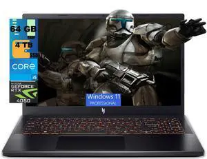 Acer Nitro V 15 Gaming Laptop, 15.6" FHD 165Hz Display, Intel Core i5-13420H 8 cores Processor, GeForce RTX 4050 6 GB, 64GB DDR5 4TB PCIe SSD, Wi-Fi 6 | Backlit KB, Windows 11 Pro Acer Nitro V 15 Gaming Laptop, 15.6" FHD 165Hz Display, Intel Core i5-13420H 8 cores Processor, GeForce RTX 4050 6 GB, 64GB DDR5 4TB PCIe SSD, Wi-Fi 6 | Backlit KB, Windows 11 Pro