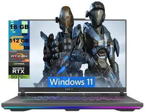 ASUS ROG Strix G16 Gaming Laptop, 16" FHD 165Hz Display, AMD Ryzen 9 8940HX 16-core Processor, NVIDIA GeForce RTX 5070 Ti 12GB GDDR7, 16GB DDR5 512GB PCIe SSD, Wi-Fi 6E, Windows 11 ASUS ROG Strix G16 Gaming Laptop, 16" FHD 165Hz Display, AMD Ryzen 9 8940HX 16-core Processor, NVIDIA GeForce RTX 5070 Ti 12GB GDDR7, 16GB DDR5 512GB PCIe SSD, Wi-Fi 6E, Windows 11