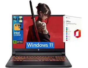 Acer Nitro V 16 Gaming Laptop, 16" WUXGA 180Hz Display, Intel Core 7 240H 10-Core Processor, NVIDIA GeForce RTX 5050 8 GB, 64GB DDR5 1TB PCIe SSD, Wi-Fi 6, Windows 11, Office 2021 License Acer Nitro V 16 Gaming Laptop, 16" WUXGA 180Hz Display, Intel Core 7 240H 10-Core Processor, NVIDIA GeForce RTX 5050 8 GB, 64GB DDR5 1TB PCIe SSD, Wi-Fi 6, Windows 11, Office 2021 License
