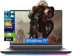 ASUS ROG Strix G18 Gaming Laptop, 18" 2.5k (2560 x 1600) 240Hz, Intel Core Ultra 9 275HX 24 cores Processor, NVIDIA GeForce RTX 5070 8GB GDDR7, 16GB DDR5 512GB PCIe SSD, Windows 11 ASUS ROG Strix G18 Gaming Laptop, 18" 2.5k (2560 x 1600) 240Hz, Intel Core Ultra 9 275HX 24 cores Processor, NVIDIA GeForce RTX 5070 8GB GDDR7, 16GB DDR5 512GB PCIe SSD, Windows 11