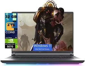 ASUS ROG Strix G18 Gaming Laptop, 18" 2.5k (2560 x 1600) 240Hz, Intel Core Ultra 9 275HX 24 cores Processor, NVIDIA GeForce RTX 5070 8GB GDDR7, 32GB DDR5 4TB PCIe SSD, Windows 11 Pro ASUS ROG Strix G18 Gaming Laptop, 18" 2.5k (2560 x 1600) 240Hz, Intel Core Ultra 9 275HX 24 cores Processor, NVIDIA GeForce RTX 5070 8GB GDDR7, 32GB DDR5 4TB PCIe SSD, Windows 11 Pro