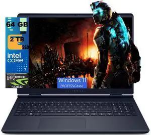 Alienware 16 Gaming Laptop, 16" QHD+ (2560 x 1600) 120Hz, Intel Core 7 240H 10 cores Processor, NVIDIA GeForce RTX 4050, 64GB DDR5 2TB PCIe SSD, Wi-Fi 7, Windows 11 Pro Alienware 16 Gaming Laptop, 16" QHD+ (2560 x 1600) 120Hz, Intel Core 7 240H 10 cores Processor, NVIDIA GeForce RTX 4050, 64GB DDR5 2TB PCIe SSD, Wi-Fi 7, Windows 11 Pro