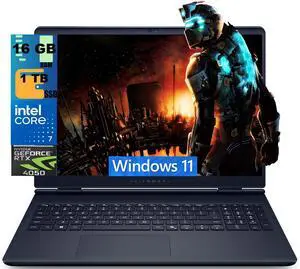 Alienware 16 Gaming Laptop, 16" QHD+ (2560 x 1600) 120Hz, Intel Core 7 240H 10 cores Processor, NVIDIA GeForce RTX 4050, 16GB DDR5 1TB PCIe SSD, Wi-Fi 7, Windows 11 Alienware 16 Gaming Laptop, 16" QHD+ (2560 x 1600) 120Hz, Intel Core 7 240H 10 cores Processor, NVIDIA GeForce RTX 4050, 16GB DDR5 1TB PCIe SSD, Wi-Fi 7, Windows 11