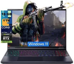 Acer Predator Helios Neo 16 AI Gaming Laptop, 16" WQXGA 240Hz, Intel 24-core Ultra 9 275HX Processor, NVIDIA GeForce RTX 5070 Ti 12GB Graphic, 16GB DDR5 1TB PCIe SSD, Windows 11 Acer Predator Helios Neo 16 AI Gaming Laptop, 16" WQXGA 240Hz, Intel 24-core Ultra 9 275HX Processor, NVIDIA GeForce RTX 5070 Ti 12GB Graphic, 16GB DDR5 1TB PCIe SSD, Windows 11