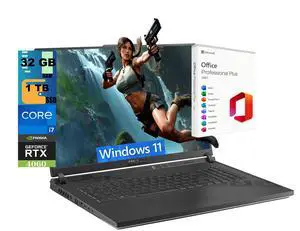 ASUS ROG Strix G18 Gaming Laptop, 18" QHD 240Hz Display, Intel Core i7-13650HX 14-Core Processor, NVIDIA GeForce RTX 4060 8 GB, 32GB DDR5 1TB PCIe SSD, Windows 11, Office 2021 License ASUS ROG Strix G18 Gaming Laptop, 18" QHD 240Hz Display, Intel Core i7-13650HX 14-Core Processor, NVIDIA GeForce RTX 4060 8 GB, 32GB DDR5 1TB PCIe SSD, Windows 11, Office 2021 License