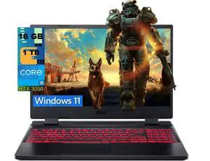 Acer Nitro 5 15 Gaming Laptop, 15.6" FHD 144Hz Display, Intel Core i5-12500H 12-Core Processor, NVIDIA GeForce RTX 3050 Ti 4GB GDDR6, 16GB DDR5 1TB PCIe SSD, Killer Wi-Fi 6, Windows 11 Acer Nitro 5 15 Gaming Laptop, 15.6" FHD 144Hz Display, Intel Core i5-12500H 12-Core Processor, NVIDIA GeForce RTX 3050 Ti 4GB GDDR6, 16GB DDR5 1TB PCIe SSD, Killer Wi-Fi 6, Windows 11