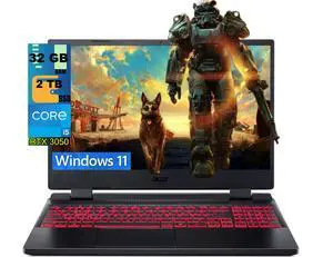 Acer Nitro 5 15 Gaming Laptop, 15.6" FHD 144Hz Display, Intel Core i5-12500H 12-Core Processor, NVIDIA GeForce RTX 3050 Ti 4GB GDDR6, 32GB DDR5 2TB PCIe SSD, Killer Wi-Fi 6, Windows 11 Acer Nitro 5 15 Gaming Laptop, 15.6" FHD 144Hz Display, Intel Core i5-12500H 12-Core Processor, NVIDIA GeForce RTX 3050 Ti 4GB GDDR6, 32GB DDR5 2TB PCIe SSD, Killer Wi-Fi 6, Windows 11