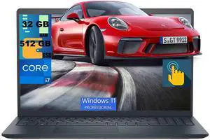 Dell Inspiron 3530 15 Laptop, 15.6" FHD Touchscreen, Intel Core i7-1355U 10 Cores Processor, Intel Iris Xe Graphics, 32GB DDR4 512GB PCIe SSD, Webcam, Bluetooth, Wi-Fi 6, Windows 11 Pro Dell Inspiron 3530 15 Laptop, 15.6" FHD Touchscreen, Intel Core i7-1355U 10 Cores Processor, Intel Iris Xe Graphics, 32GB DDR4 512GB PCIe SSD, Webcam, Bluetooth, Wi-Fi 6, Windows 11 Pro