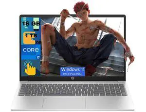 HP 15 Laptop, 15.6" FHD (1920x1080) Touchscreen, Intel Core i7-1355U 10 Cores Processor, Intel Iris Xe Graphics, 16GB DDR4 1TB PCIe SSD, WiFi6, Windows 11 Pro HP 15 Laptop, 15.6" FHD (1920x1080) Touchscreen, Intel Core i7-1355U 10 Cores Processor, Intel Iris Xe Graphics, 16GB DDR4 1TB PCIe SSD, WiFi6, Windows 11 Pro