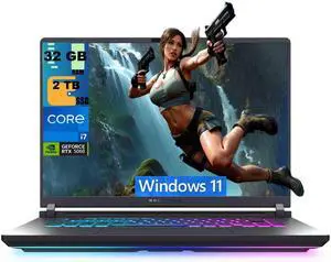 ASUS ROG Strix G16 Gaming Laptop, 16" FHD+ 165Hz Display, Intel Core i7-14650HX 16 cores Processor, NVIDIA GeForce RTX 5060 8GB GDDR7, 32GB DDR5 2TB PCIe SSD, Wi-Fi 7, Windows 11 ASUS ROG Strix G16 Gaming Laptop, 16" FHD+ 165Hz Display, Intel Core i7-14650HX 16 cores Processor, NVIDIA GeForce RTX 5060 8GB GDDR7, 32GB DDR5 2TB PCIe SSD, Wi-Fi 7, Windows 11