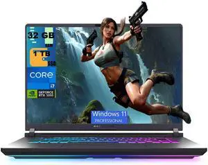 ASUS ROG Strix G16 Gaming Laptop, 16" FHD+ 165Hz Display, Intel Core i7-14650HX 16 cores Processor, NVIDIA GeForce RTX 5060 8GB GDDR7, 32GB DDR5 1TB PCIe SSD, Wi-Fi 7, Windows 11 Pro ASUS ROG Strix G16 Gaming Laptop, 16" FHD+ 165Hz Display, Intel Core i7-14650HX 16 cores Processor, NVIDIA GeForce RTX 5060 8GB GDDR7, 32GB DDR5 1TB PCIe SSD, Wi-Fi 7, Windows 11 Pro