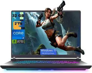 ASUS ROG Strix G16 Gaming Laptop, 16" FHD+ 165Hz Display, Intel Core i7-14650HX 16 cores Processor, NVIDIA GeForce RTX 5060 8GB GDDR7, 32GB DDR5 2TB PCIe SSD, Wi-Fi 7, Windows 11 Pro ASUS ROG Strix G16 Gaming Laptop, 16" FHD+ 165Hz Display, Intel Core i7-14650HX 16 cores Processor, NVIDIA GeForce RTX 5060 8GB GDDR7, 32GB DDR5 2TB PCIe SSD, Wi-Fi 7, Windows 11 Pro