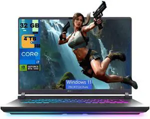 ASUS ROG Strix G16 Gaming Laptop, 16" FHD+ 165Hz Display, Intel Core i7-14650HX 16 cores Processor, NVIDIA GeForce RTX 5060 8GB GDDR7, 32GB DDR5 4TB PCIe SSD, Wi-Fi 7, Windows 11 Pro ASUS ROG Strix G16 Gaming Laptop, 16" FHD+ 165Hz Display, Intel Core i7-14650HX 16 cores Processor, NVIDIA GeForce RTX 5060 8GB GDDR7, 32GB DDR5 4TB PCIe SSD, Wi-Fi 7, Windows 11 Pro