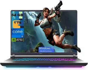 ASUS ROG Strix G16 Gaming Laptop, 16" FHD+ 165Hz Display, Intel Core i7-14650HX 16 cores Processor, NVIDIA GeForce RTX 5060 8GB GDDR7, 64GB DDR5 1TB PCIe SSD, Wi-Fi 7, Windows 11 Pro ASUS ROG Strix G16 Gaming Laptop, 16" FHD+ 165Hz Display, Intel Core i7-14650HX 16 cores Processor, NVIDIA GeForce RTX 5060 8GB GDDR7, 64GB DDR5 1TB PCIe SSD, Wi-Fi 7, Windows 11 Pro