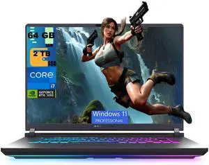ASUS ROG Strix G16 Gaming Laptop, 16" FHD+ 165Hz Display, Intel Core i7-14650HX 16 cores Processor, NVIDIA GeForce RTX 5060 8GB GDDR7, 64GB DDR5 2TB PCIe SSD, Wi-Fi 7, Windows 11 Pro ASUS ROG Strix G16 Gaming Laptop, 16" FHD+ 165Hz Display, Intel Core i7-14650HX 16 cores Processor, NVIDIA GeForce RTX 5060 8GB GDDR7, 64GB DDR5 2TB PCIe SSD, Wi-Fi 7, Windows 11 Pro