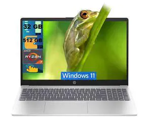 HP 15 Laptop, 15.6" FHD (1920×1080) Touchscreen, AMD Ryzen 7 7730U 8 cores Processor, AMD Radeon Graphics, 32GB DDR4 512GB PCIe SSD, Wi-Fi 6 & Bluetooth, Windows 11 HP 15 Laptop, 15.6" FHD (1920×1080) Touchscreen, AMD Ryzen 7 7730U 8 cores Processor, AMD Radeon Graphics, 32GB DDR4 512GB PCIe SSD, Wi-Fi 6 & Bluetooth, Windows 11