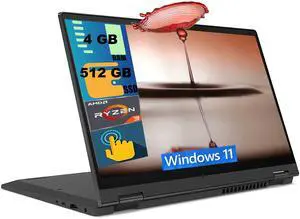 Lenovo IdeaPad Flex 5 14 Laptop, 14.0" FHD Touch Display, AMD Ryzen 3 4300U Quad Core Processor, AMD Radeon Graphics, 4GB DDR4 512GB PCIe SSD, WiFi, HDMI, Windows 11 Home Lenovo IdeaPad Flex 5 14 Laptop, 14.0" FHD Touch Display, AMD Ryzen 3 4300U Quad Core Processor, AMD Radeon Graphics, 4GB DDR4 512GB PCIe SSD, WiFi, HDMI, Windows 11 Home