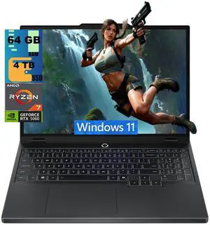 Lenovo Legion 5 15 Gaming Laptop, 15.1" WQXGA (2560x1600) Display, AMD Ryzen 7 260 8 cores Processor, NVIDIA GeForce RTX 5060 8GB GDDR7, 64GB DDR5 4TB PCIe SSD, 24-Zone RGB Backlit KB, Windows 11 Lenovo Legion 5 15 Gaming Laptop, 15.1" WQXGA (2560x1600) Display, AMD Ryzen 7 260 8 cores Processor, NVIDIA GeForce RTX 5060 8GB GDDR7, 64GB DDR5 4TB PCIe SSD, 24-Zone RGB Backlit KB, Windows 11