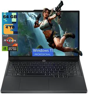 Lenovo Legion 5 15 Gaming Laptop, 15.1" WQXGA (2560x1600) Display, AMD Ryzen 7 260 8 cores Processor, NVIDIA GeForce RTX 5060 8GB GDDR7, 64GB DDR5 4TB PCIe SSD, 24-Zone RGB Backlit KB, Windows 11 Pro Lenovo Legion 5 15 Gaming Laptop, 15.1" WQXGA (2560x1600) Display, AMD Ryzen 7 260 8 cores Processor, NVIDIA GeForce RTX 5060 8GB GDDR7, 64GB DDR5 4TB PCIe SSD, 24-Zone RGB Backlit KB, Windows 11 Pro