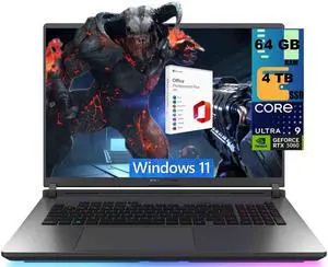 ASUS ROG Strix G18 Gaming Laptop, 18" 2.5k 240Hz, Intel 24-core Ultra 9 275HX Processor, NVIDIA GeForce RTX 5060 8GB, 64GB DDR5 4TB PCIe SSD, Wi-Fi7, Windows 11, Office 2021 License ASUS ROG Strix G18 Gaming Laptop, 18" 2.5k 240Hz, Intel 24-core Ultra 9 275HX Processor, NVIDIA GeForce RTX 5060 8GB, 64GB DDR5 4TB PCIe SSD, Wi-Fi7, Windows 11, Office 2021 License