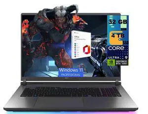 ASUS ROG Strix G18 Gaming Laptop, 18" 2.5k 240Hz, Intel 24-core Ultra 9 275HX Processor, NVIDIA GeForce RTX 5060 8GB, 32GB DDR5 4TB PCIe SSD, Wi-Fi7, Windows 11 Pro, Office 2021 License ASUS ROG Strix G18 Gaming Laptop, 18" 2.5k 240Hz, Intel 24-core Ultra 9 275HX Processor, NVIDIA GeForce RTX 5060 8GB, 32GB DDR5 4TB PCIe SSD, Wi-Fi7, Windows 11 Pro, Office 2021 License
