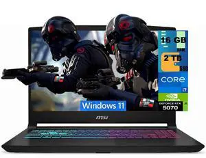 MSI Katana 15 HX Gaming Laptop, 15.6" QHD 165Hz, Intel 16-core i7-14650HX Processor, NVIDIA GeForce RTX 5070 8GB GDDR7, 16GB DDR5 2TB PCIe SSD, RGB Backlit Wi-Fi 6E, Windows 11 MSI Katana 15 HX Gaming Laptop, 15.6" QHD 165Hz, Intel 16-core i7-14650HX Processor, NVIDIA GeForce RTX 5070 8GB GDDR7, 16GB DDR5 2TB PCIe SSD, RGB Backlit Wi-Fi 6E, Windows 11