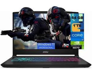 MSI Katana 15 HX Gaming Laptop, 15.6" QHD 165Hz, Intel 16-core i7-14650HX Processor, NVIDIA GeForce RTX 5070 8GB GDDR7, 64GB DDR5 1TB PCIe SSD, RGB Backlit Wi-Fi 6E, Windows 11 Pro MSI Katana 15 HX Gaming Laptop, 15.6" QHD 165Hz, Intel 16-core i7-14650HX Processor, NVIDIA GeForce RTX 5070 8GB GDDR7, 64GB DDR5 1TB PCIe SSD, RGB Backlit Wi-Fi 6E, Windows 11 Pro