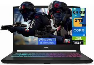 MSI Katana 15 HX Gaming Laptop, 15.6" QHD 165Hz, Intel 16-core i7-14650HX Processor, NVIDIA GeForce RTX 5070 8GB GDDR7, 64GB DDR5 2TB PCIe SSD, RGB Backlit Wi-Fi 6E, Windows 11 Pro MSI Katana 15 HX Gaming Laptop, 15.6" QHD 165Hz, Intel 16-core i7-14650HX Processor, NVIDIA GeForce RTX 5070 8GB GDDR7, 64GB DDR5 2TB PCIe SSD, RGB Backlit Wi-Fi 6E, Windows 11 Pro