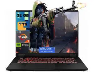 ASUS TUF A18 Gaming Laptop, 18" WUXGA 144Hz, AMD 8-core Ryzen 7 260 Processor, NVIDIA GeForce RTX 5060 8GB GDDR7, 32GB DDR5 1TB PCIe SSD, Wi-Fi 6E, Windows 11 Pro ASUS TUF A18 Gaming Laptop, 18" WUXGA 144Hz, AMD 8-core Ryzen 7 260 Processor, NVIDIA GeForce RTX 5060 8GB GDDR7, 32GB DDR5 1TB PCIe SSD, Wi-Fi 6E, Windows 11 Pro