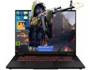 ASUS TUF A18 Gaming Laptop, 18" WUXGA 144Hz, AMD 8-core Ryzen 7 260 Processor, NVIDIA GeForce RTX 5060 8GB GDDR7, 64GB DDR5 2TB PCIe SSD, Wi-Fi 6E, Windows 11 Pro ASUS TUF A18 Gaming Laptop, 18" WUXGA 144Hz, AMD 8-core Ryzen 7 260 Processor, NVIDIA GeForce RTX 5060 8GB GDDR7, 64GB DDR5 2TB PCIe SSD, Wi-Fi 6E, Windows 11 Pro