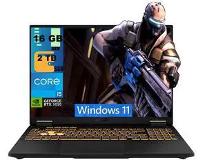 ASUS TUF F16 Gaming Laptop, 16" WUXGA 165Hz, Intel 10-core i5-13450HX Processor, NVIDIA GeForce RTX 5050 8GB GDDR7, 16GB DDR5 2TB PCIe SSD, RGB Backlit, Windows 11 ASUS TUF F16 Gaming Laptop, 16" WUXGA 165Hz, Intel 10-core i5-13450HX Processor, NVIDIA GeForce RTX 5050 8GB GDDR7, 16GB DDR5 2TB PCIe SSD, RGB Backlit, Windows 11