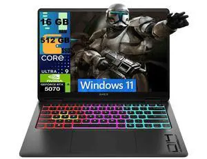 HP Omen Transcend 14 Gaming AI Laptop, 14" 3K (2880x1800) OLED 120Hz Display, Intel 16-core Ultra 9 285H Processor, NVIDIA GeForce RTX 5070 8GB Graphic, 16GB DDR5 512GB PCIe SSD, Windows 11 HP Omen Transcend 14 Gaming AI Laptop, 14" 3K (2880x1800) OLED 120Hz Display, Intel 16-core Ultra 9 285H Processor, NVIDIA GeForce RTX 5070 8GB Graphic, 16GB DDR5 512GB PCIe SSD, Windows 11
