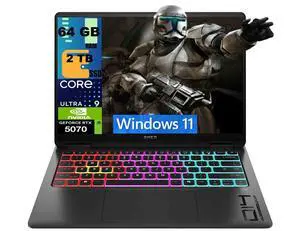 HP Omen Transcend 14 Gaming AI Laptop, 14" 3K (2880x1800) OLED 120Hz Display, Intel 16-core Ultra 9 285H Processor, NVIDIA GeForce RTX 5070 8GB Graphic, 64GB DDR5 2TB PCIe SSD, Windows 11 HP Omen Transcend 14 Gaming AI Laptop, 14" 3K (2880x1800) OLED 120Hz Display, Intel 16-core Ultra 9 285H Processor, NVIDIA GeForce RTX 5070 8GB Graphic, 64GB DDR5 2TB PCIe SSD, Windows 11
