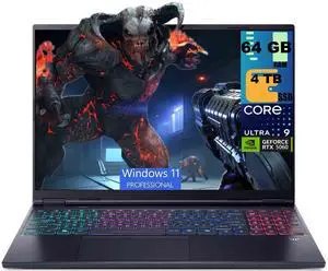 Acer Predator Helios Neo 16S AI Gaming Laptop, 16" WQXGA 240Hz, Intel Core Ultra 9 275HX 24-Core Processor, NVIDIA GeForce RTX 5060 8 GB GDDR7, 64GB DDR5 4TB PCIe SSD, Wi-Fi 6E, Windows 11 Pro Acer Predator Helios Neo 16S AI Gaming Laptop, 16" WQXGA 240Hz, Intel Core Ultra 9 275HX 24-Core Processor, NVIDIA GeForce RTX 5060 8 GB GDDR7, 64GB DDR5 4TB PCIe SSD, Wi-Fi 6E, Windows 11 Pro