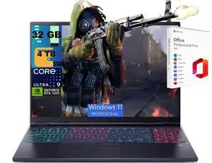 Acer Predator Helios Neo 16S AI Gaming Laptop, 16" WQXGA 240Hz, Intel Core Ultra 9 275HX 24-Core Processor, RTX 5060 8 GB GDDR7, 32GB DDR5 4TB PCIe SSD, Wi-Fi 6E, Windows 11 , Office 2021 License Acer Predator Helios Neo 16S AI Gaming Laptop, 16" WQXGA 240Hz, Intel Core Ultra 9 275HX 24-Core Processor, RTX 5060 8 GB GDDR7, 32GB DDR5 4TB PCIe SSD, Wi-Fi 6E, Windows 11 , Office 2021 License