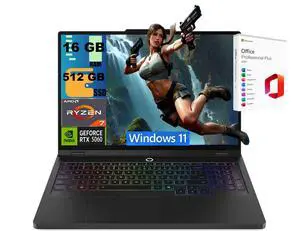 Lenovo Legion 5 Pro 16 Gaming Laptop, 16" WQXGA OLED 165Hz, AMD 8-core Ryzen 7 8745HX Processor, RTX 5060 8GB GDDR7 graphics, 16GB DDR5 512GB PCIe SSD, Wi-Fi7, Windows 11, Office 2021 License Lenovo Legion 5 Pro 16 Gaming Laptop, 16" WQXGA OLED 165Hz, AMD 8-core Ryzen 7 8745HX Processor, RTX 5060 8GB GDDR7 graphics, 16GB DDR5 512GB PCIe SSD, Wi-Fi7, Windows 11, Office 2021 License