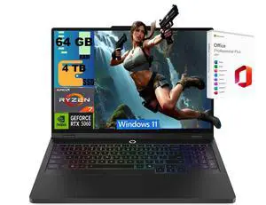 Lenovo Legion 5 Pro 16 Gaming Laptop, 16" WQXGA OLED 165Hz, AMD 8-core Ryzen 7 8745HX Processor, RTX 5060 8GB GDDR7 graphics, 64GB DDR5 4TB PCIe SSD, Wi-Fi7, Windows 11, Office 2021 License Lenovo Legion 5 Pro 16 Gaming Laptop, 16" WQXGA OLED 165Hz, AMD 8-core Ryzen 7 8745HX Processor, RTX 5060 8GB GDDR7 graphics, 64GB DDR5 4TB PCIe SSD, Wi-Fi7, Windows 11, Office 2021 License