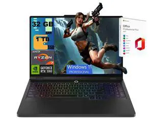 Lenovo Legion 5 Pro 16 Gaming Laptop, 16" WQXGA OLED 165Hz, AMD 8-core Ryzen 7 8745HX Processor, RTX 5060 8GB GDDR7 graphics, 32GB DDR5 1TB PCIe SSD, Wi-Fi7, Windows 11 Pro, Office 2021 License Lenovo Legion 5 Pro 16 Gaming Laptop, 16" WQXGA OLED 165Hz, AMD 8-core Ryzen 7 8745HX Processor, RTX 5060 8GB GDDR7 graphics, 32GB DDR5 1TB PCIe SSD, Wi-Fi7, Windows 11 Pro, Office 2021 License