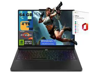 Lenovo Legion 5 Pro 16 Gaming Laptop, 16" WQXGA OLED 165Hz, AMD 8-core Ryzen 7 8745HX Processor, RTX 5060 8GB GDDR7 graphics, 64GB DDR5 4TB PCIe SSD, Wi-Fi7, Windows 11 Pro, Office 2021 License Lenovo Legion 5 Pro 16 Gaming Laptop, 16" WQXGA OLED 165Hz, AMD 8-core Ryzen 7 8745HX Processor, RTX 5060 8GB GDDR7 graphics, 64GB DDR5 4TB PCIe SSD, Wi-Fi7, Windows 11 Pro, Office 2021 License