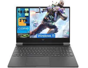 HP Victus 15 Gaming Laptop, 15.6" FHD (1920 x 1080) 144Hz, Intel 8-core i5-13420H Processor, NVIDIA GeForce RTX 4050 6GB graphics, 16GB DDR4 2TB PCIe SSD, Wi-Fi 6, Windows 11 HP Victus 15 Gaming Laptop, 15.6" FHD (1920 x 1080) 144Hz, Intel 8-core i5-13420H Processor, NVIDIA GeForce RTX 4050 6GB graphics, 16GB DDR4 2TB PCIe SSD, Wi-Fi 6, Windows 11