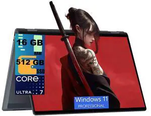 HP OmniBook X Flip 16 2-in-1 Laptop, 16" WUXGA (1920x1200) Touchscreen, Intel 8-core Ultra 7 256V Processor, Intel Arc 140V, 16GB DDR5 512GB PCIe SSD, Wi-Fi 6E, Windows 11 Pro HP OmniBook X Flip 16 2-in-1 Laptop, 16" WUXGA (1920x1200) Touchscreen, Intel 8-core Ultra 7 256V Processor, Intel Arc 140V, 16GB DDR5 512GB PCIe SSD, Wi-Fi 6E, Windows 11 Pro