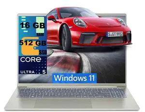 Acer Swift 16 Laptop, 16" WUXGA (1920x1200) OLED Touchscreen, Intel 6-core Ultra 5 322 Processor, Intel Graphics, 16GB DDR5 512GB PCIe SSD, Wi-Fi 7, Windows 11 Home Acer Swift 16 Laptop, 16" WUXGA (1920x1200) OLED Touchscreen, Intel 6-core Ultra 5 322 Processor, Intel Graphics, 16GB DDR5 512GB PCIe SSD, Wi-Fi 7, Windows 11 Home