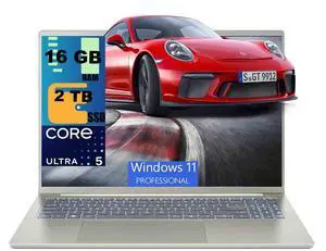 Acer Swift 16 Laptop, 16" WUXGA (1920x1200) OLED Touchscreen, Intel 6-core Ultra 5 322 Processor, Intel Graphics, 16GB DDR5 2TB PCIe SSD, Wi-Fi 7, Windows 11 Pro Acer Swift 16 Laptop, 16" WUXGA (1920x1200) OLED Touchscreen, Intel 6-core Ultra 5 322 Processor, Intel Graphics, 16GB DDR5 2TB PCIe SSD, Wi-Fi 7, Windows 11 Pro