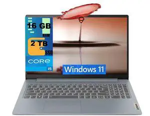 Lenovo IdeaPad Slim 3 15 Business Laptop, 15.6" FHD (1920x1080) Display, Intel 10-core i5-1335U processor, Intel Iris Xe Graphics, 16GB DDR4 2TB PCIe SSD, Wi-Fi6, Windows 11 Home Lenovo IdeaPad Slim 3 15 Business Laptop, 15.6" FHD (1920x1080) Display, Intel 10-core i5-1335U processor, Intel Iris Xe Graphics, 16GB DDR4 2TB PCIe SSD, Wi-Fi6, Windows 11 Home