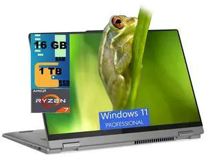 Lenovo IdeaPad 5 Flex 2-in-1 Laptop, 16" WUXGA Touchscreen, AMD 8-core Ryzen 7 8845HS Processor, AMD Radeon 780M Graphics, 16GB DDR4 1TB PCIe SSD, Backlit Fingerprint, Windows 11 Pro Lenovo IdeaPad 5 Flex 2-in-1 Laptop, 16" WUXGA Touchscreen, AMD 8-core Ryzen 7 8845HS Processor, AMD Radeon 780M Graphics, 16GB DDR4 1TB PCIe SSD, Backlit Fingerprint, Windows 11 Pro