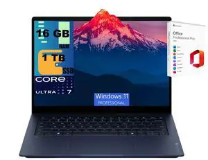 HP OmniBook X 14 Laptop, 14" 3K (2880 x 1800) OLED 120Hz Touchscreen, Intel Octa-core Ultra 7 355 Processor, Intel Graphics, 16GB DDR4 1TB PCIe SSD, Windows 11 Pro, Office 2021 License HP OmniBook X 14 Laptop, 14" 3K (2880 x 1800) OLED 120Hz Touchscreen, Intel Octa-core Ultra 7 355 Processor, Intel Graphics, 16GB DDR4 1TB PCIe SSD, Windows 11 Pro, Office 2021 License