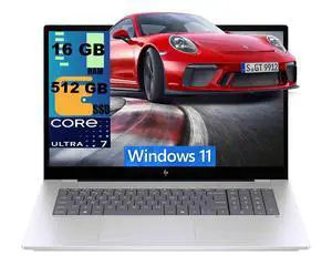 HP OmniBook X 17 Laptop, 17.3" FHD (1920x1080) Touchscreen, Intel 8-core Ultra 7 256V Processor, NVIDIA GeForce RTX 4050 6GB Graphics, 16GB DDR4 512GB PCIe SSD, Wi-Fi7, Windows 11 Home HP OmniBook X 17 Laptop, 17.3" FHD (1920x1080) Touchscreen, Intel 8-core Ultra 7 256V Processor, NVIDIA GeForce RTX 4050 6GB Graphics, 16GB DDR4 512GB PCIe SSD, Wi-Fi7, Windows 11 Home